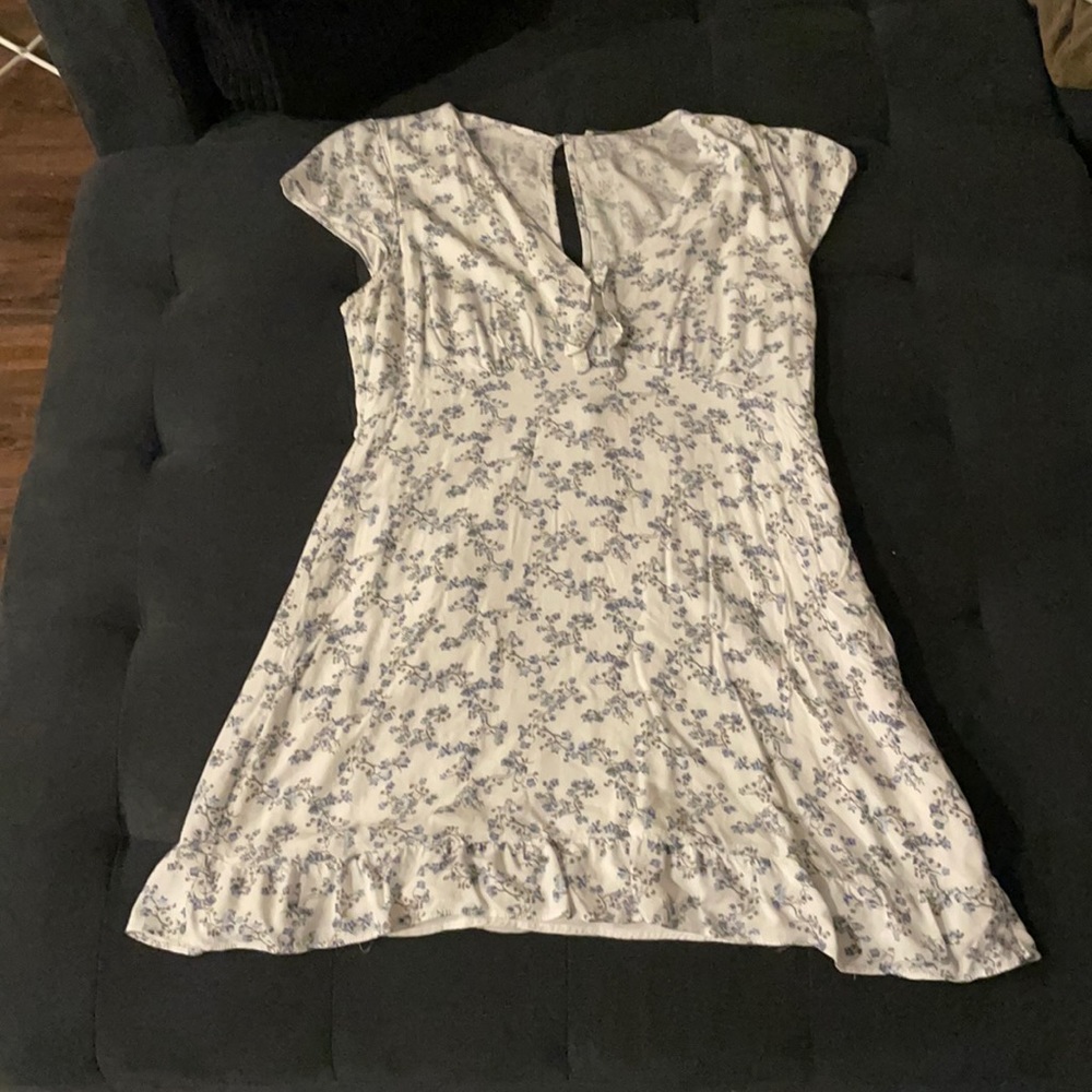 White floral dress
